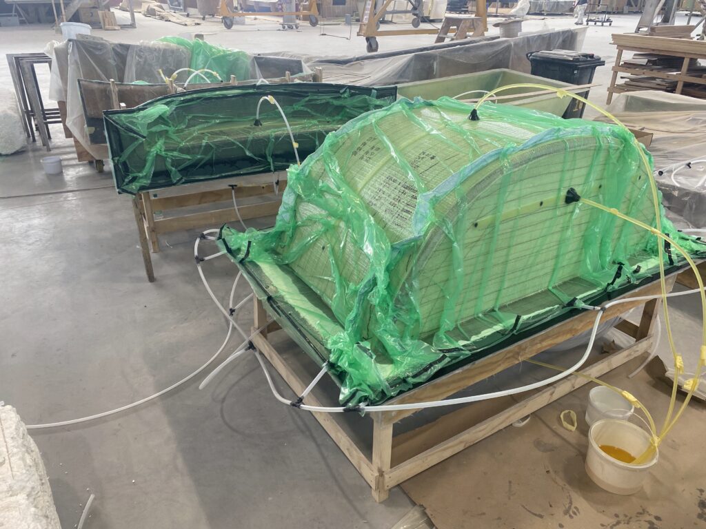 Epoxy infused diesel and water tanks