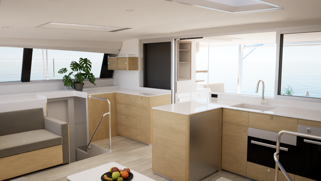 Galley configuration render
