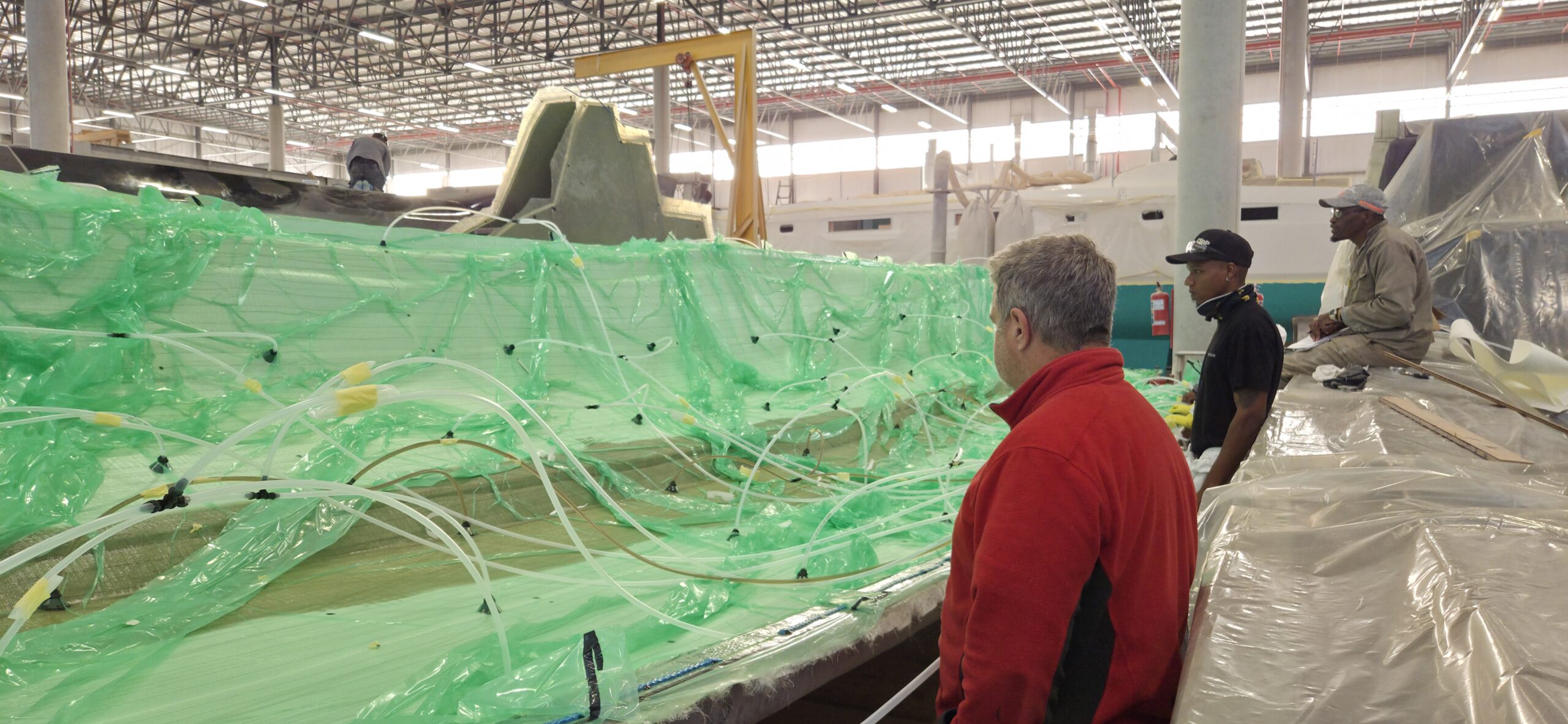 Team conducting infusion on VOYAGE 590